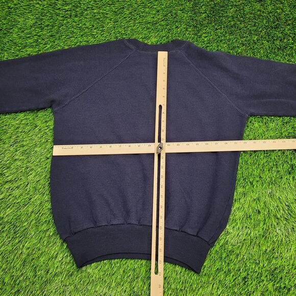 Vintage 90s The National Trust Sweatshirt Womens Medium 20x22 Raglan - Picture 8 of 12